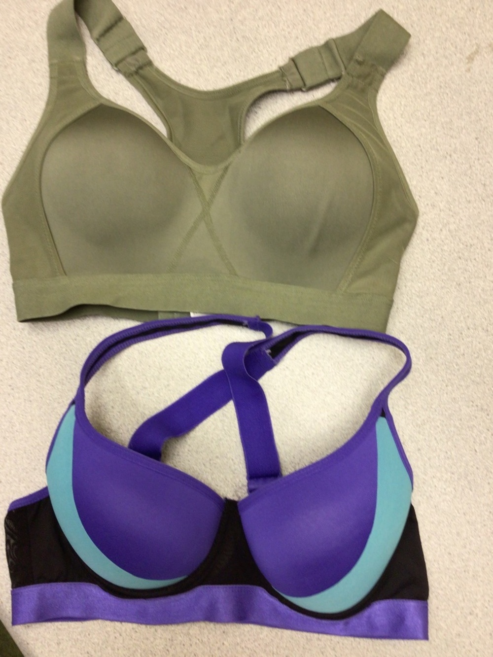 Pre-loved women’s size medium sports bras in good condition